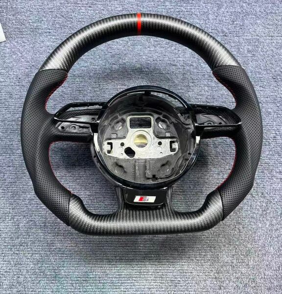 Custom Matte Carbon Steering Wheel for Audi A4 A5 A3 S4 S5 B8.5 | Yeedercar