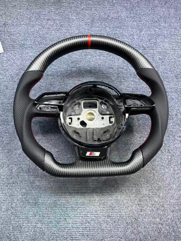 0071e0ed9eeeceed1b93ddb504e98f61.jpg Custom Matte Carbon Steering Wheel for Audi A4 A5 A3 S4 S5 B8.5 | Yeedercar