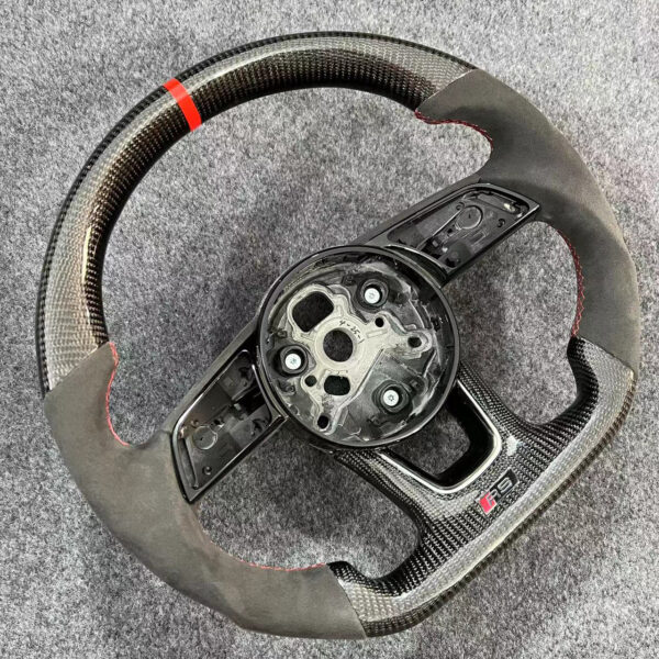Custom Carbon Fiber Alcantara Steering Wheel for Audi B9 S4 S5 A4 A5 RS4 RS5 S3 | Yeedercar