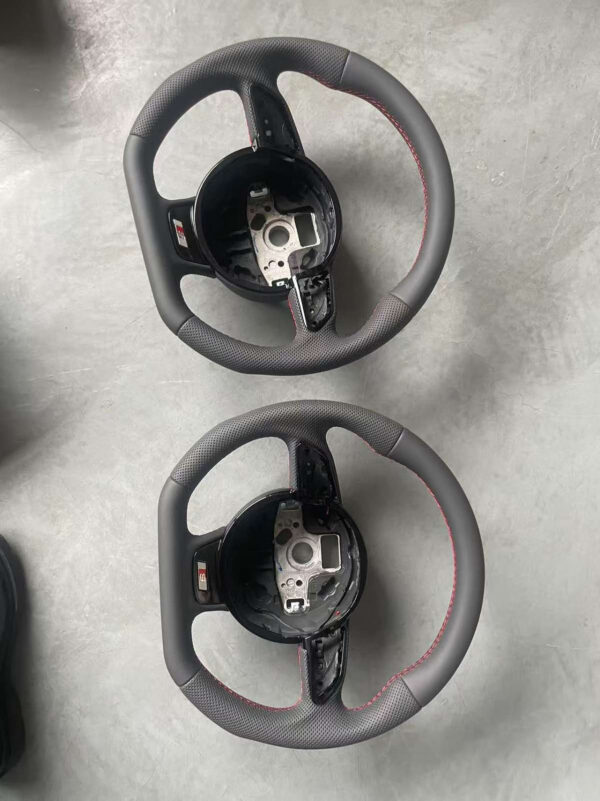 1f43695e9d549da3a86d1e75b0f6159b.jpg Custom Nappa Leather Steering Wheel Carbon Accents for Audi B8.5 A4 A5 A3 | Yeedercar