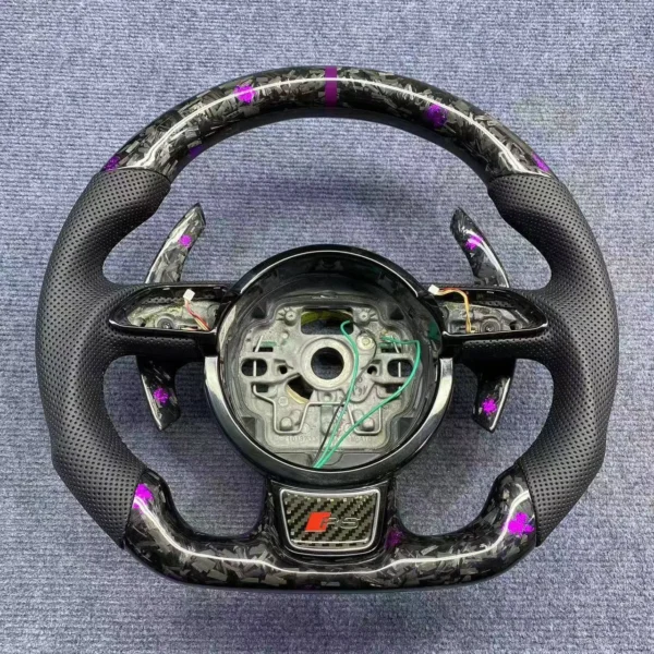 Custom Modified Shape Forged Carbon Steering Wheel for Audi A6 C7 A7 C7 S6 S7 RS6 RS7 | Yeedercar
