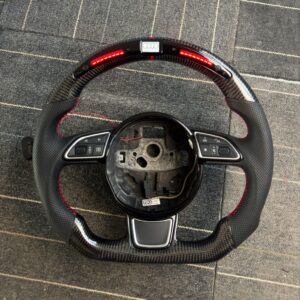 Custom LED Carbon Fiber Steering Wheel for Audi B8.5 S4 S5 A4 A5 A3 | Yeedercar