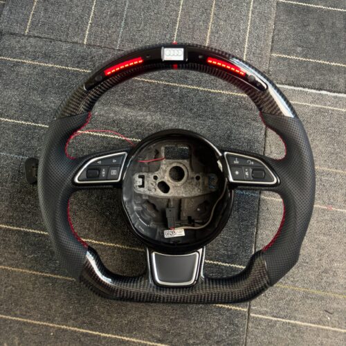 Custom LED Carbon Fiber Steering Wheel for Audi B8.5 S4 S5 A4 A5 A3 | Yeedercar
