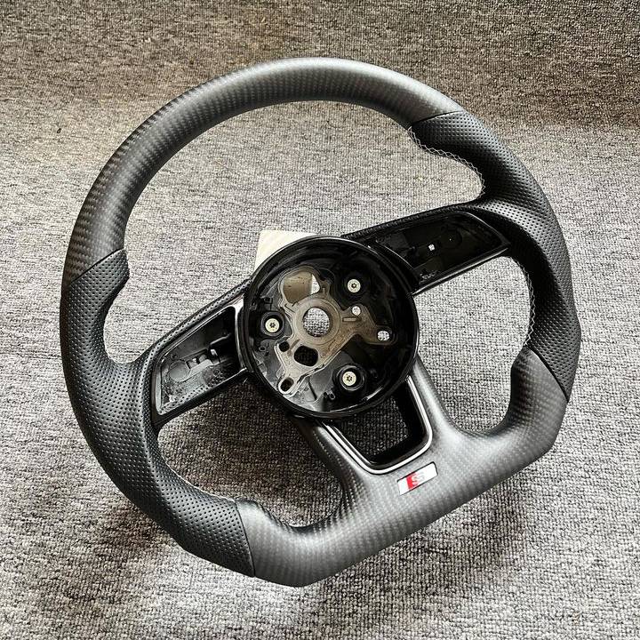 Custom Matte Carbon Steering Wheel for Audi B9 S4 S5 A4 A5 RS3 RS4 RS5 | Yeedercar