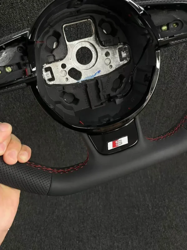 688040a9f02335d93c96fc376adde29b.webp Custom Nappa Leather Steering Wheel Carbon Accents for Audi B8.5 A4 A5 A3 | Yeedercar