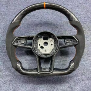 6bc92526278d5c14c692a5a15162e464.jpg Custom Gloss Carbon Alcantara Steering Wheel for Audi R8 TT MK3 8S | Yeedercar
