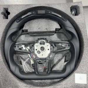 Custom LED Carbon Fiber Leather Steering Wheel for Audi TT MK2 8J R8 | Shift Light | Yeedercar