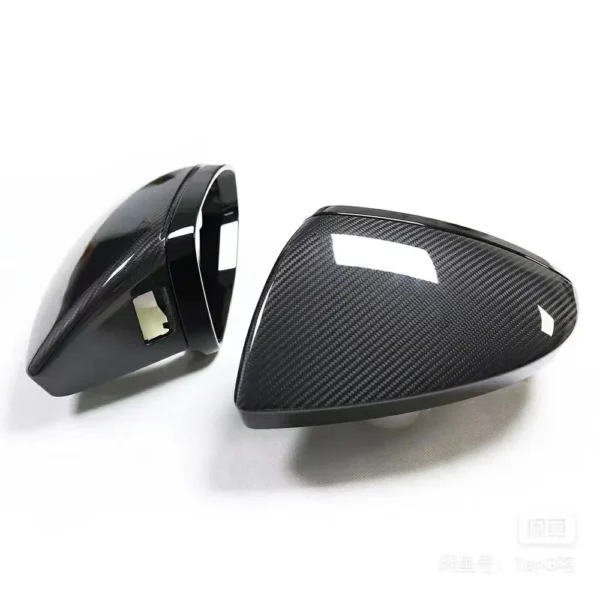Gloss Carbon Fiber Mirror Caps for Audi A6 A7 C8 S6 S7 | 3K Twill OEM Replacement | Yeedercar