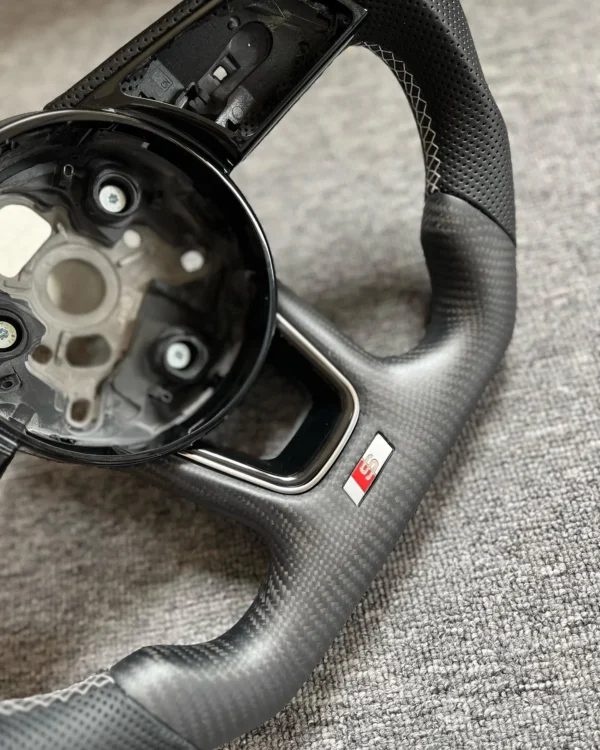 7115e063de38a2e2ba8fe6738d0f955c.webp Custom Matte Carbon Steering Wheel for Audi B9 S4 S5 A4 A5 RS3 RS4 RS5 | Yeedercar