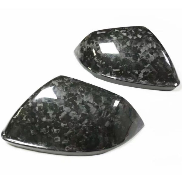 Forged Carbon Mirror Caps for Audi Q8 SQ8 RSQ8 | OEM Replacement Housing | Yeedercar