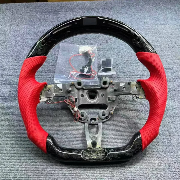 7cc6c396172958ccdf2783552d6916b3.webp Forged Carbon Steering Wheel Kit for Audi TTS TT MK2 | Airbag Cover & Paddles | Yeedercar
