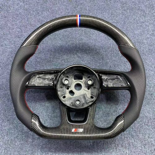 Custom Gloss Carbon Steering Wheel for Audi B9 S4 S5 A4 A5 RS4 RS5 S3 RS3 | Yeedercar