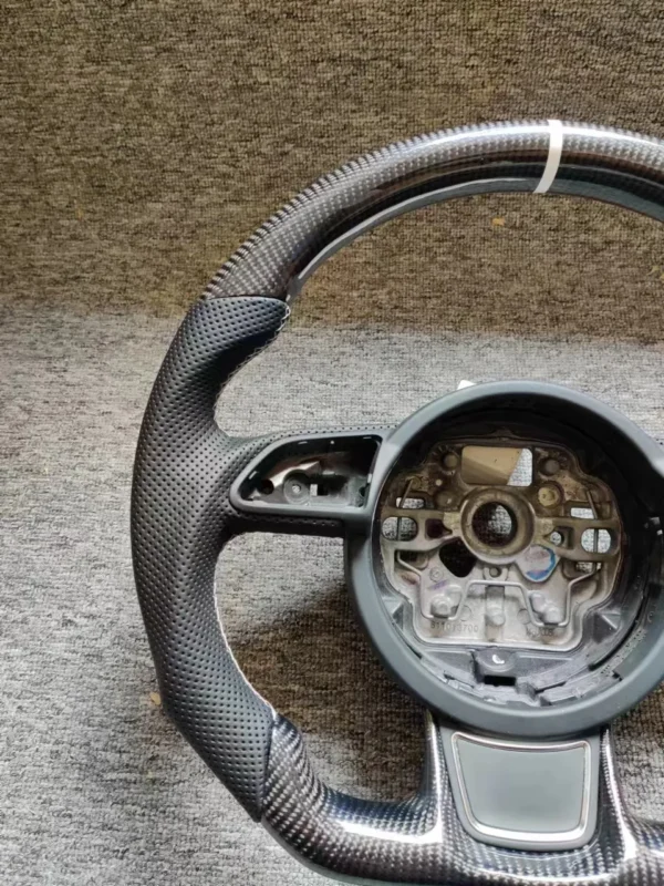 Custom Matte Carbon Steering Wheel for Audi A6 C7 A7 C7 S6 S7 RS6 RS7 | Yeedercar