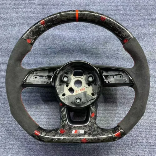 Custom Forged Carbon Alcantara Steering Wheel for Audi B9 S4 S5 A4 A5 RS4 RS5 S3 | Yeedercar
