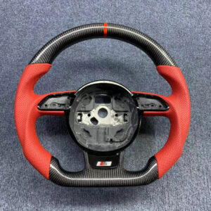 Custom Carbon Steering Wheel for Audi B8.5 A4 A5 S5 Q5 | Flat Bottom D-Shape | Yeedercar