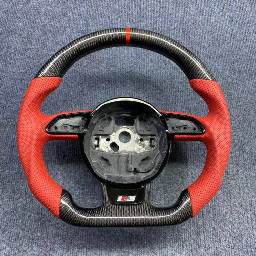 Custom Carbon Steering Wheel for Audi B8.5 A4 A5 S5 Q5 | Flat Bottom D-Shape | Yeedercar