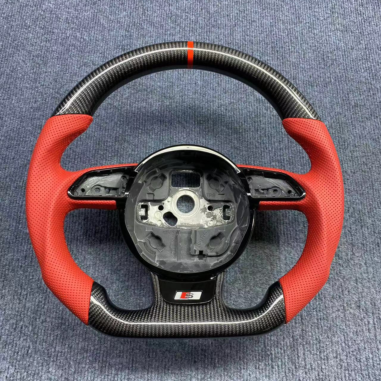 Custom Carbon Steering Wheel for Audi B8.5 A4 A5 S5 Q5 | Flat Bottom D-Shape | Yeedercar
