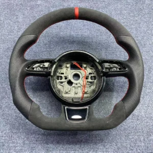 c2ea8d50a913ee52b2a08061fd7ab5df.webp Custom Modified Shape Alcantara Heated Steering Wheel for Audi A6 A7 S6 S7 C7 | Yeedercar