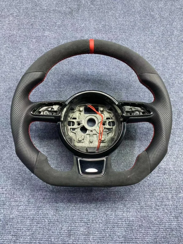 c2ea8d50a913ee52b2a08061fd7ab5df.webp Custom Modified Shape Alcantara Heated Steering Wheel for Audi A6 A7 S6 S7 C7 | Yeedercar