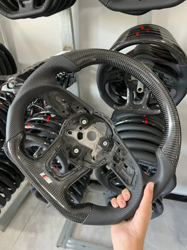 Custom Gloss Carbon Steering Wheel for Audi B9 S4 S5 A4 A5 RS4 RS5 S3 RS3 | Yeedercar