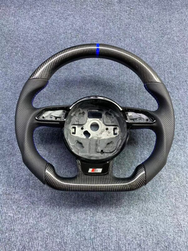 cbf8b73dc9e9cc8df394868bbec0770b.jpg Custom Carbon Steering Wheel for Audi B8.5 A4 A5 S5 Q5 | Flat Bottom D-Shape | Yeedercar