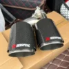 Real Carbon Fiber Exhaust Tip Nozzle for Audi A4 B9 A5 B9 A6 C8 A7 C8 S4 S5 S6 S7 | Yeedercar