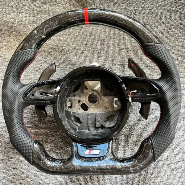 Custom Modified Shape Forged Carbon Steering Wheel for Audi A6 C7 A7 C7 S6 S7 RS6 RS7 | Yeedercar