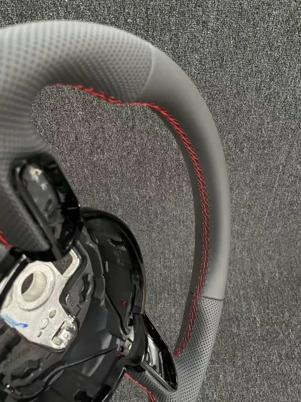 ecd71f70e18e0d7bc0a9911e61f44c7d.webp Custom Nappa Leather Steering Wheel Carbon Accents for Audi B8.5 A4 A5 A3 | Yeedercar