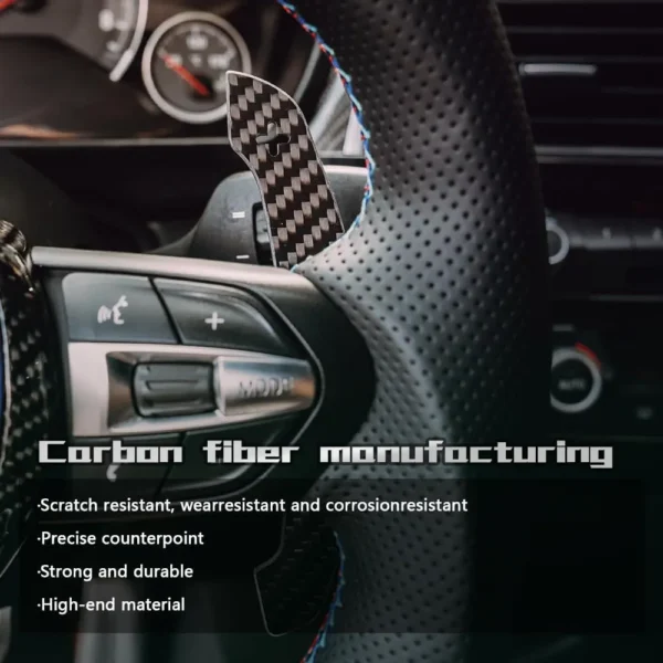 Magnetic Real Carbon Fiber Paddle Shifter Replacement for BMW M2 M3 M4 G80 F80 G20 | Yeedercar