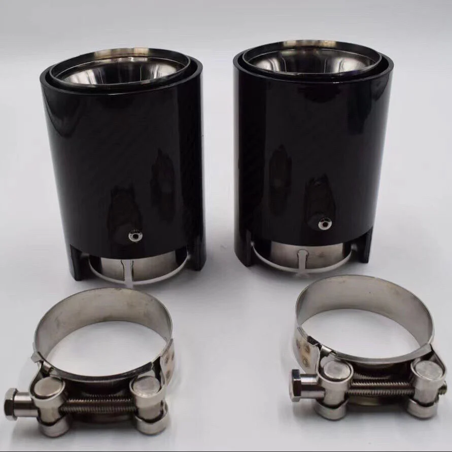 BMW M3 dry carbon exhaust tip close-up