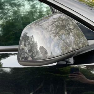 Forged Dry Carbon Fiber Mirror Caps for Tesla Model 3 Model Y