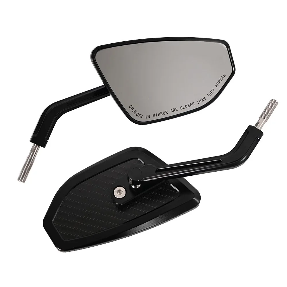 Harley CNC carbon mirror side view