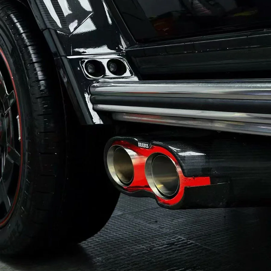 Mercedes-Benz W464 carbon exhaust tip side view