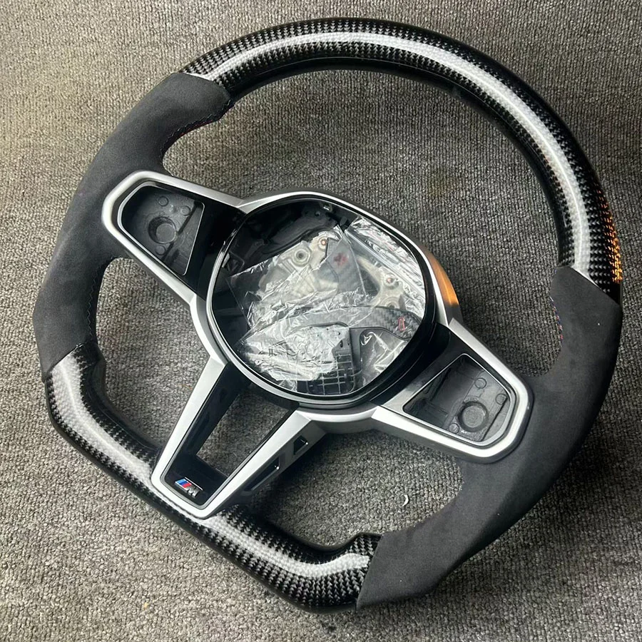 BMW 2 Series G42 carbon steering wheel detail
