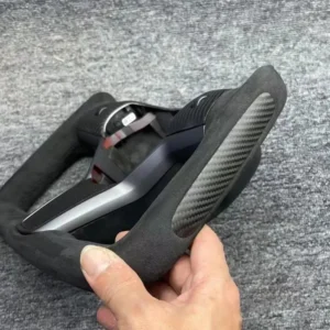 Lightweight Semi-Gloss Carbon Fiber Steering Wheel Designed for Tesla Model 3/Model Y