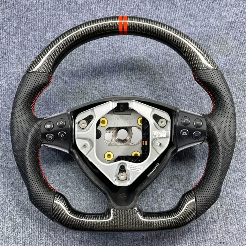 mercedes c class carbon fiber steering wheel
