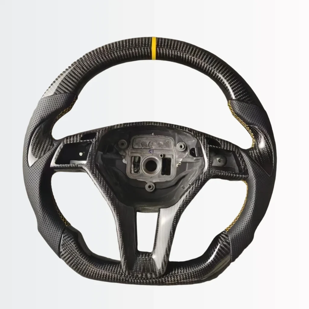mercedes c class carbon fiber steering wheel