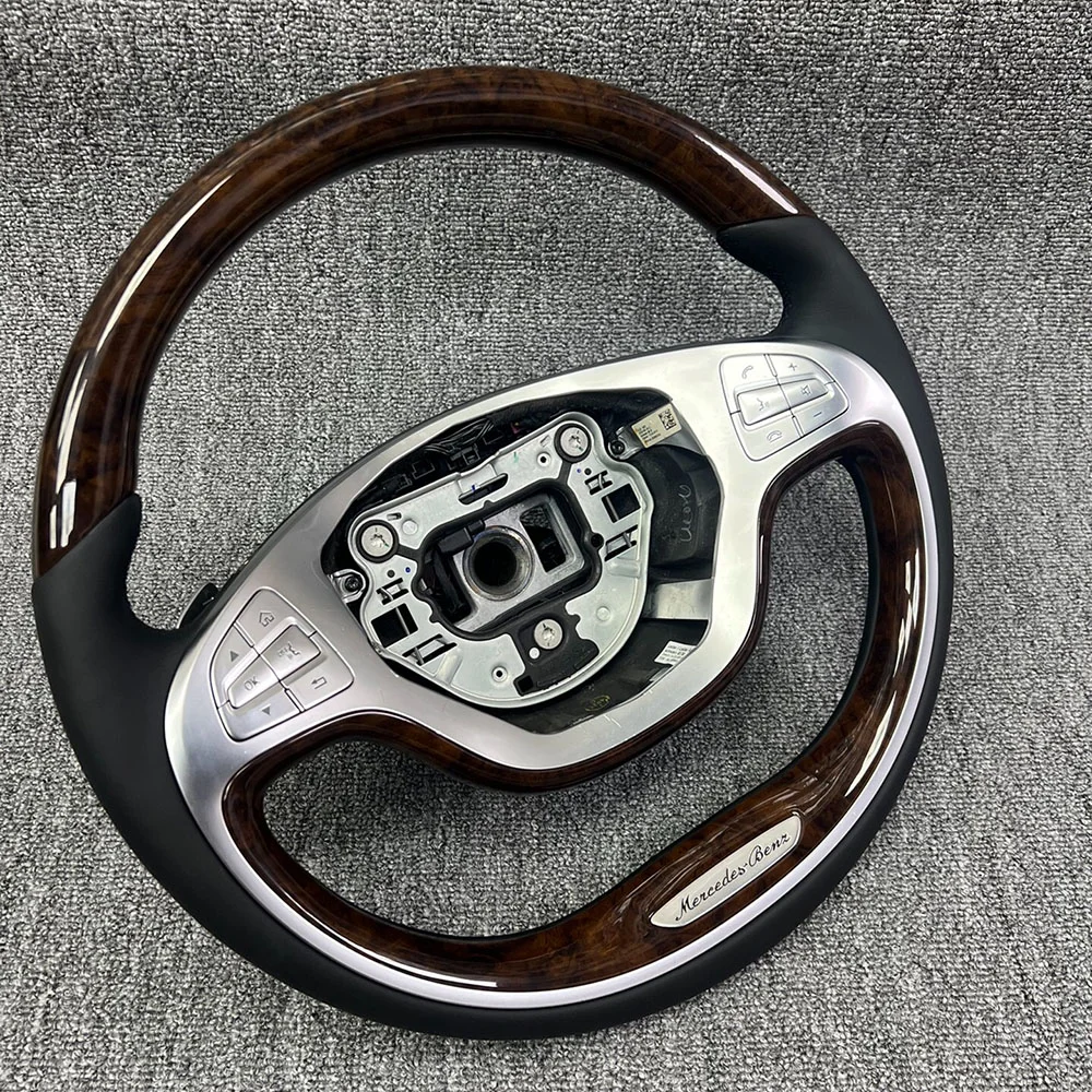 Wooden Steering Wheel for Mercedes-Benz S-Class W222 detail 2