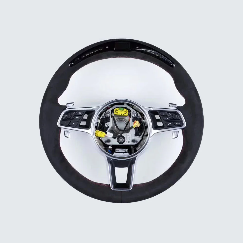 Alcantara LED Carbon Fiber Steering Wheel for Porsche 911 992 / Panamera 971