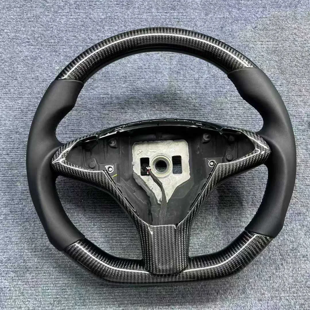 Carbon Fiber Steering Wheel for Tesla Model 3 / Model Y (New Model)