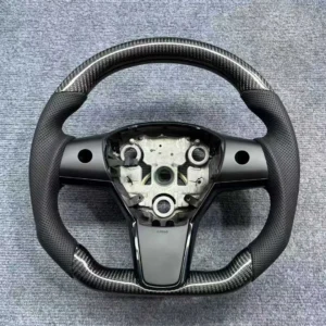 Carbon Fiber Steering Wheel for Tesla Model 3 / Model Y (2019-2023)
