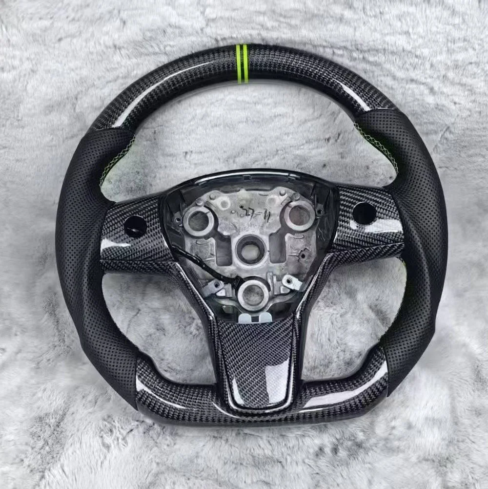 Carbon Fiber Steering Wheel for Tesla Model 3 / Model Y (2019-2023) detail 2