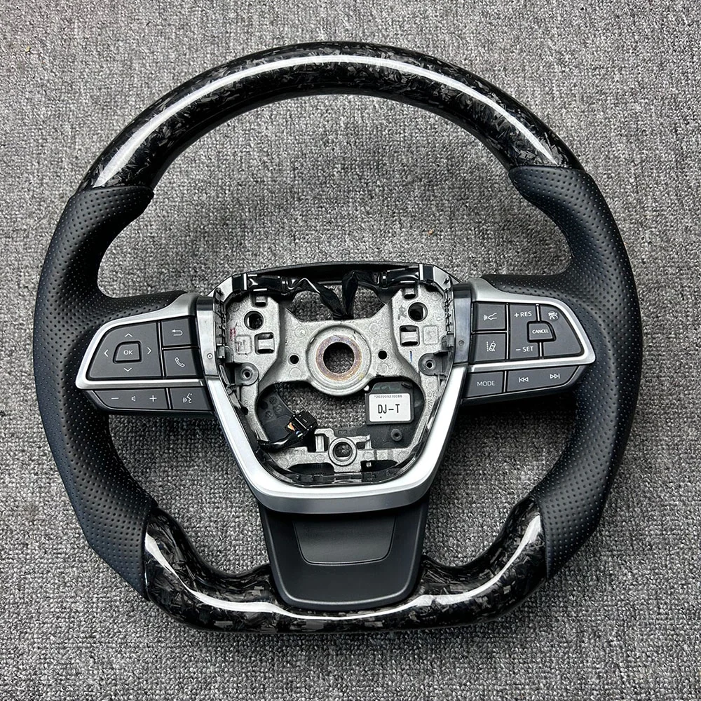 Forged Carbon Fiber D-Shape Steering Wheel for Toyota Sienna / Granvia