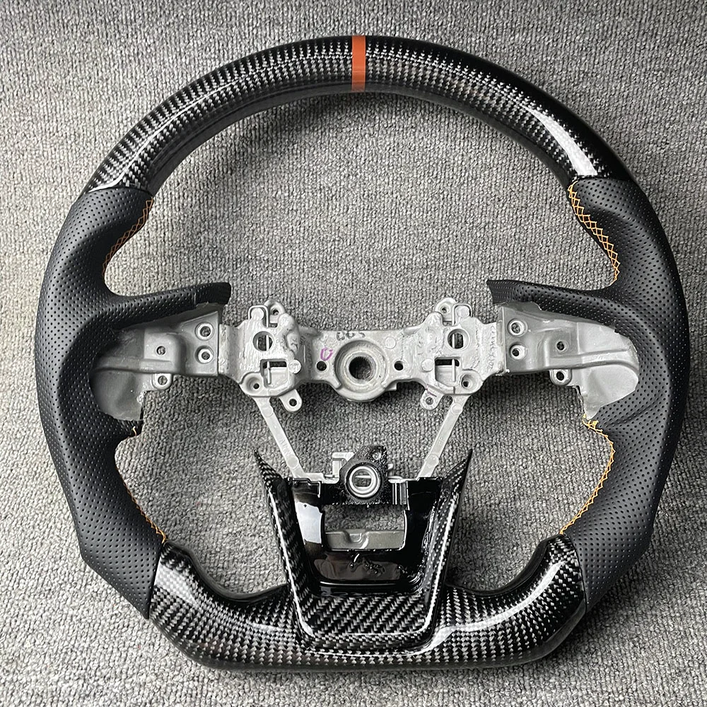 Carbon Fiber D-Shape Steering Wheel for Subaru XV / Forester / Outback / Legacy / BRZ detail 1