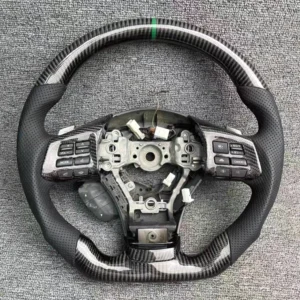 Gloss Black Carbon Fiber Steering Wheel for Subaru BRZ (Factory Core)