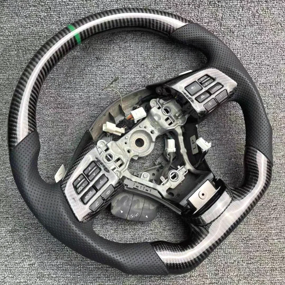 Gloss Black Carbon Fiber Steering Wheel for Subaru BRZ (Factory Core) detail 2