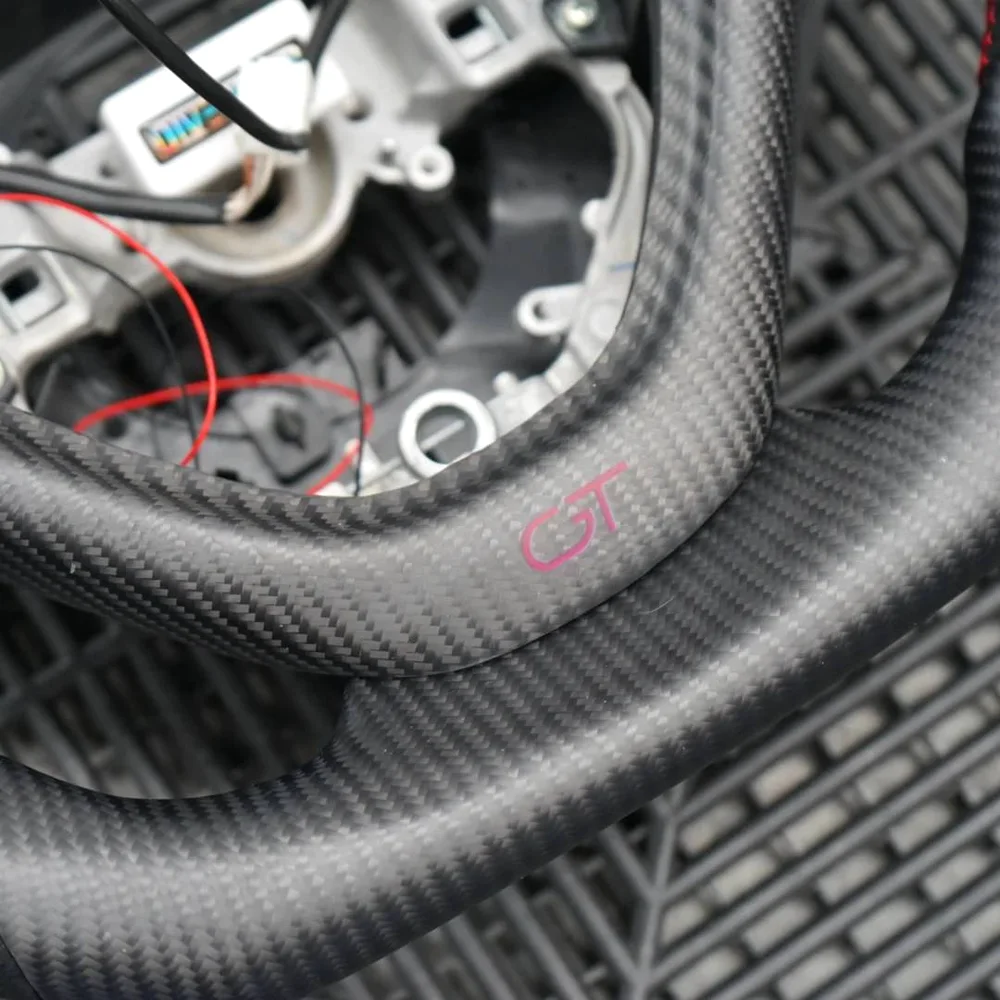Customizable LED Carbon Fiber Steering Wheel for Citroen C1 (2014-2022)