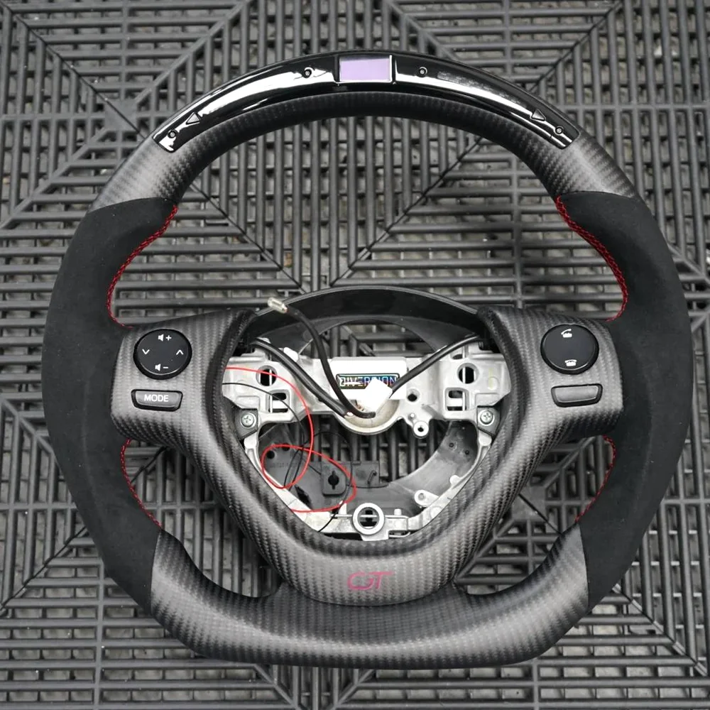 Customizable LED Carbon Fiber Steering Wheel for Citroen C1 (2014-2022) detail 1