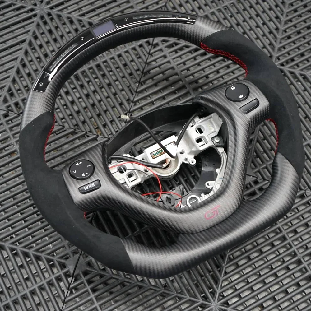 Customizable LED Carbon Fiber Steering Wheel for Citroen C1 (2014-2022) detail 2