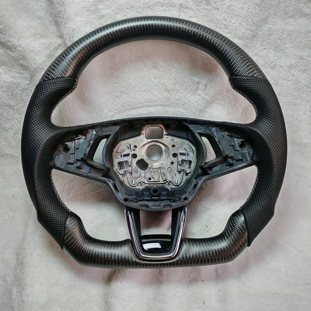 Carbon Fiber D-Shape Steering Wheel for Skoda Karoq / Kodiaq / Octavia VRS